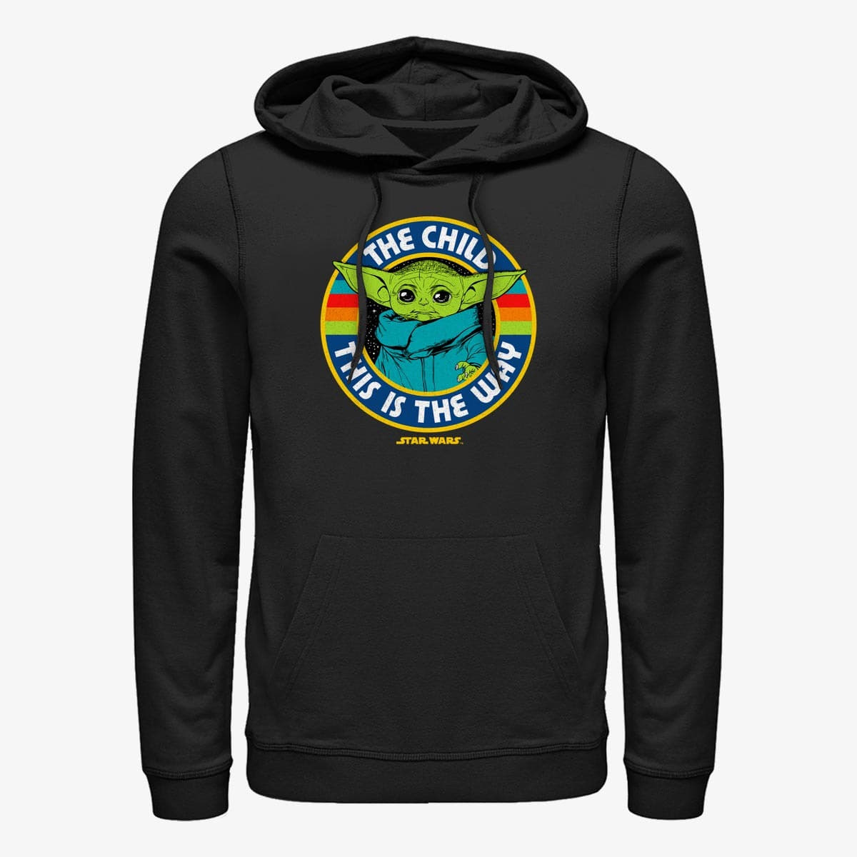 Hættetrøjer og sweatshirts Merch Star Wars: The Mandalorian - Star Child Unisex Hoodie Black