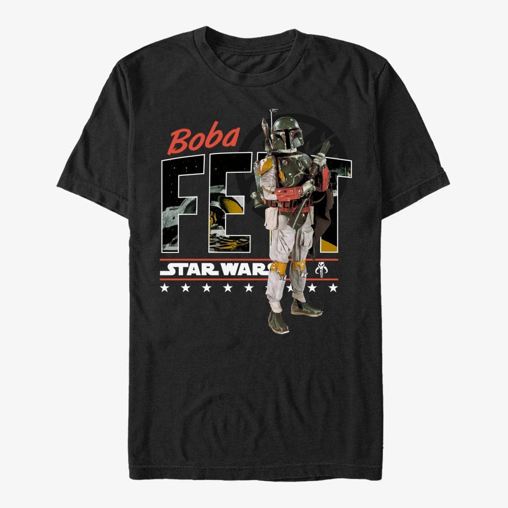 T-shirts Merch Star Wars: Classic - Player Fett Unisex T-Shirt Black