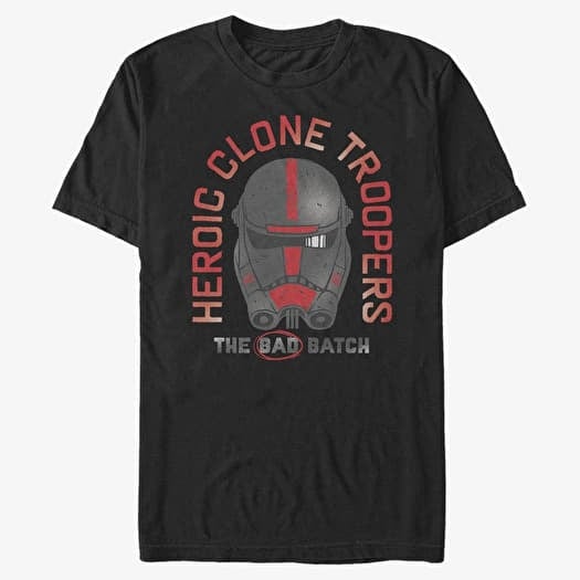 T-shirt Merch Star Wars: The Bad Batch - Heroic Batch Unisex T-Shirt Black