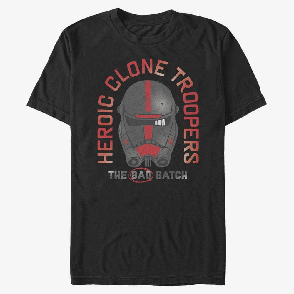T-shirts Merch Star Wars: The Bad Batch - Heroic Batch Unisex T-Shirt Black