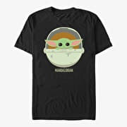 Merch Star Wars: The Mandalorian - The Child Cute Bassinet Unisex T-Shirt Black