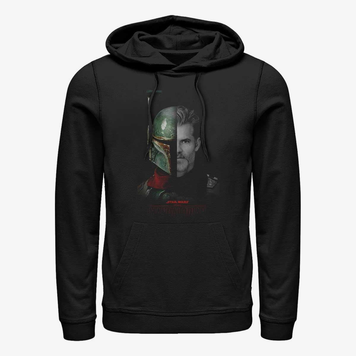 Hanorace Merch Star Wars: The Mandalorian - MandoMon Epi Reelz Unisex Hoodie Black