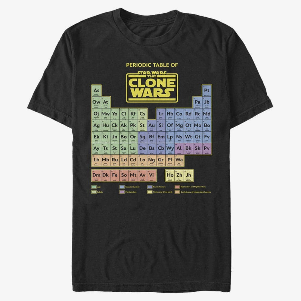 Koszulki Merch Star Wars: Clone Wars - Clone Wars Table Unisex T-Shirt Black