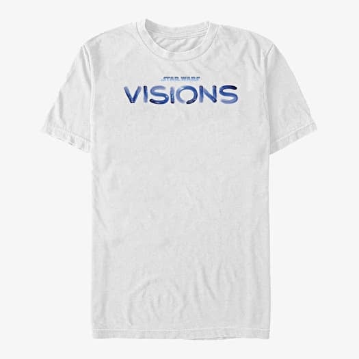 T-shirt Merch Star Wars: Visions - Blue STVision Logo Unisex T-Shirt White