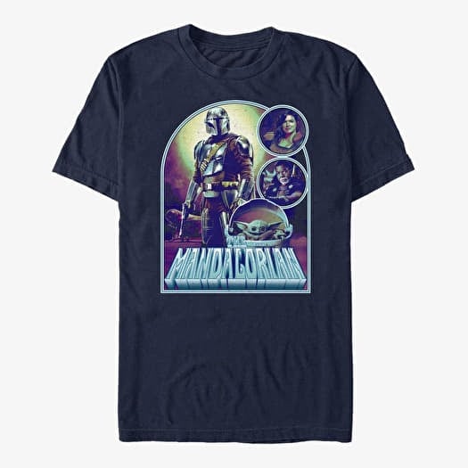 T-shirt Merch Star Wars: The Mandalorian - Bounty Jobs Unisex T-Shirt Navy Blue