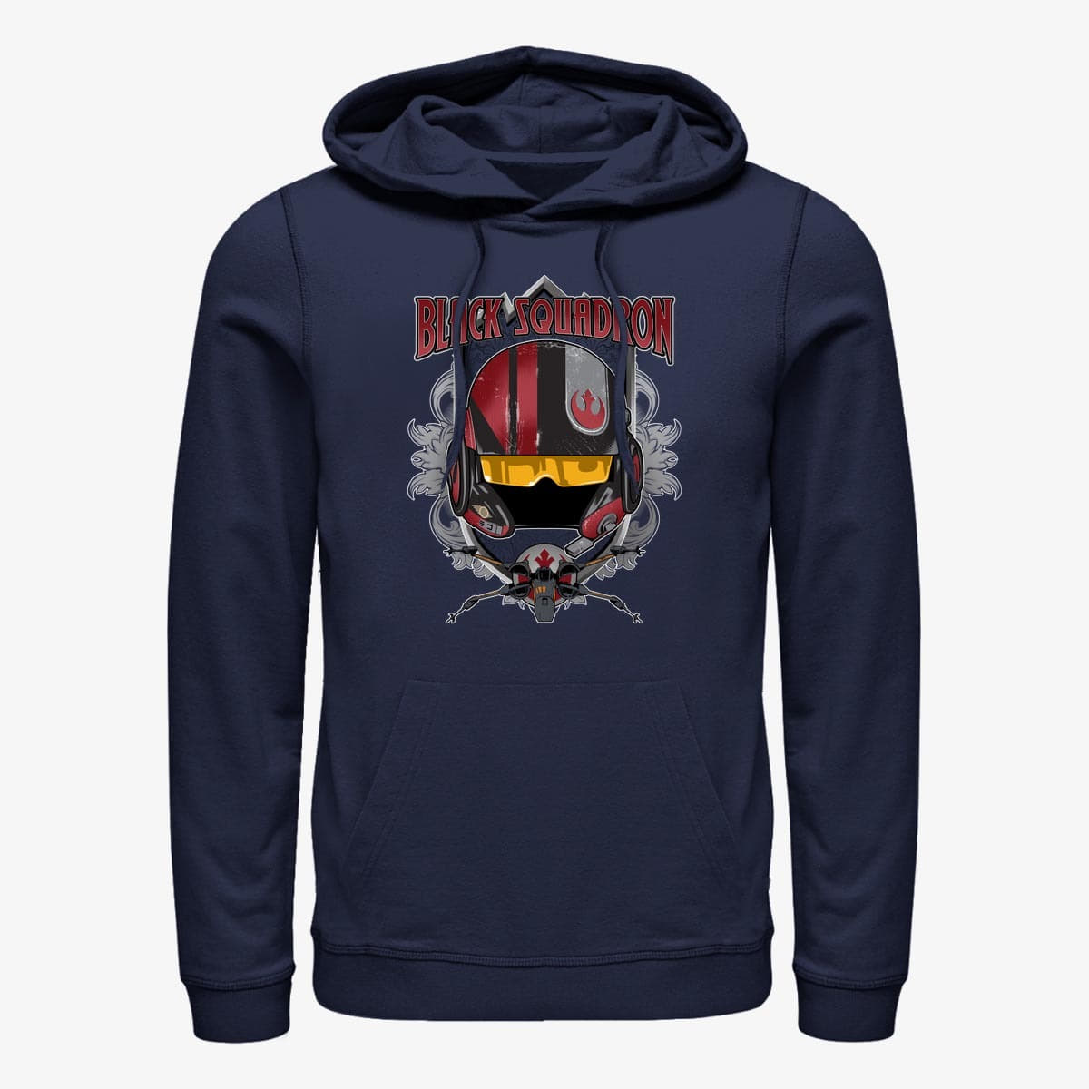 Hoodies and sweatshirts  Merch Star Wars: Episode 7 - Black Leader Unisex Hoodie Navy Blue