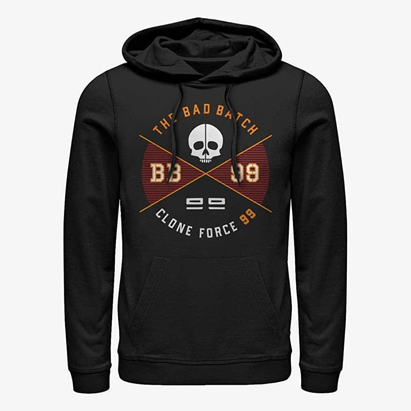 Mikina Merch Star Wars: The Bad Batch - Batch Badge Unisex Hoodie Black