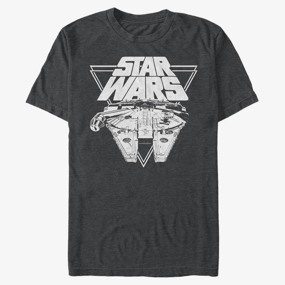 T-shirts Merch Star Wars: Last Jedi - Falcon_Strike Unisex T-Shirt Dark Heather Grey