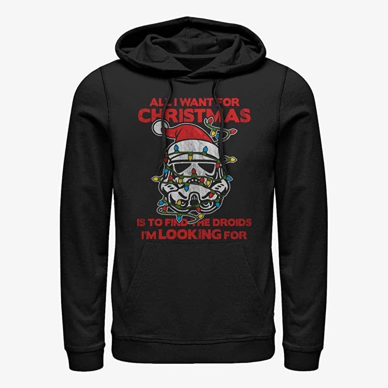 Sweatshirt Merch Star Wars: Classic - Christmas Trooper Unisex Hoodie Black
