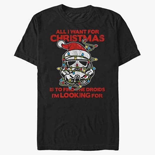 Majica Merch Star Wars: Classic - Christmas Trooper Unisex T-Shirt Black