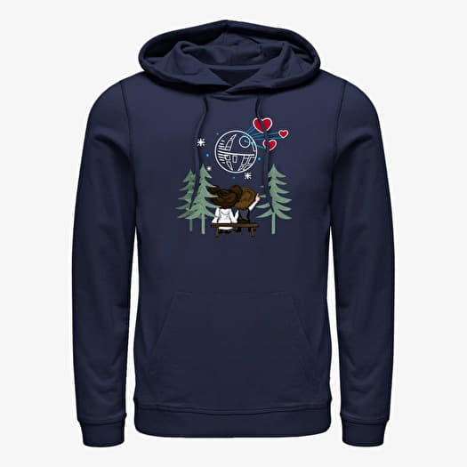 Sweatshirt Merch Star Wars: Classic - VDAY LEIA Unisex Hoodie Navy Blue