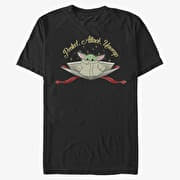 Merch Star Wars: The Mandalorian - Protect Attack Unwrap Unisex T-Shirt Black