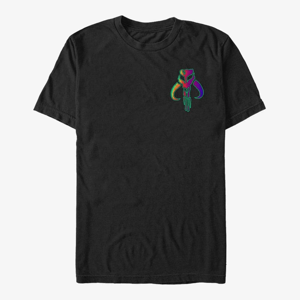 T-shirts Merch Star Wars: The Mandalorian - Neon Primary Icon Unisex T-Shirt Black