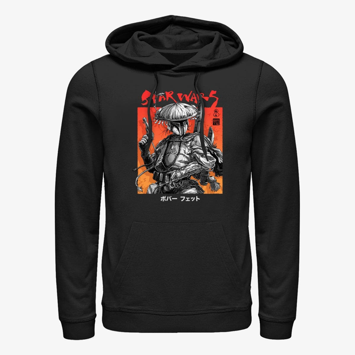 Pulóverek Merch Star Wars: Visions - Fett Up Unisex Hoodie Black