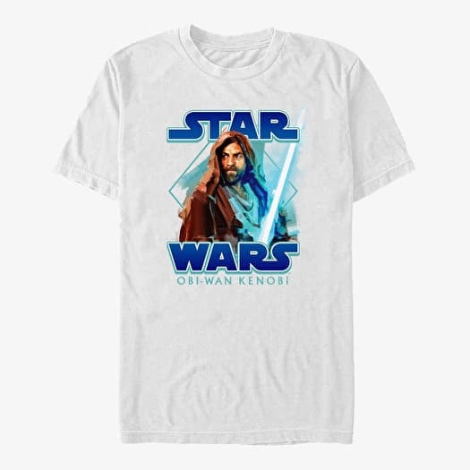 T-shirt Merch Star Wars Obi-Wan - Painterly with Logo Unisex T-Shirt White