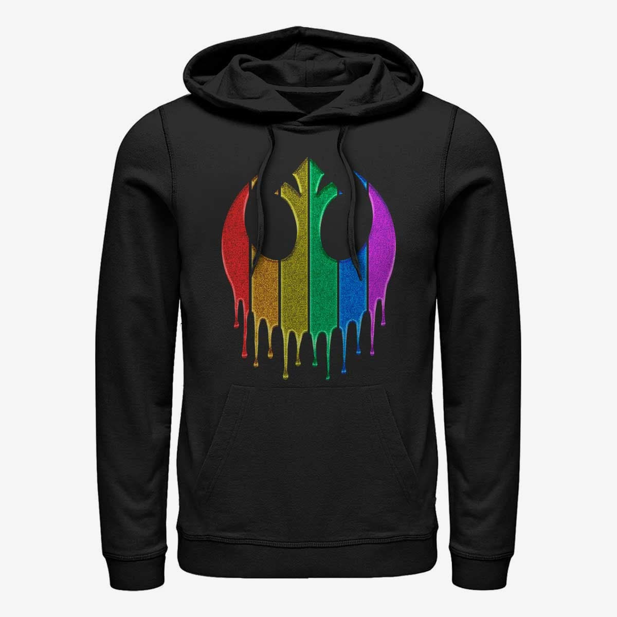 Rainbow drip hoodie on sale