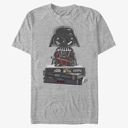 Camiseta Merch Star Wars: Classic - VHS Funk Unisex T-Shirt Heather Grey