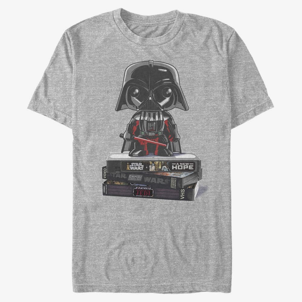 T-shirts Merch Star Wars: Classic - VHS Funk Unisex T-Shirt Heather Grey