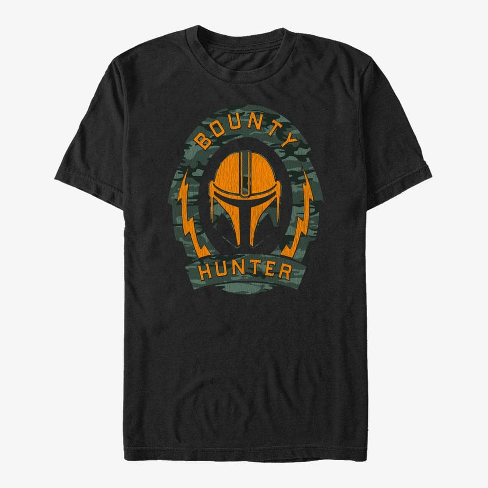 Magliette Merch Star Wars: The Mandalorian - Guild Badge Unisex T-Shirt Black