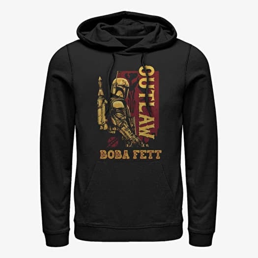 Sweatshirt Merch Star Wars Book of Boba Fett - Outlaw Boba Fett Unisex Hoodie Black