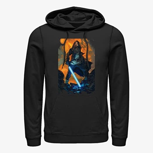 Bluza Merch Star Wars Obi-Wan - Kenobi Paint Unisex Hoodie Black