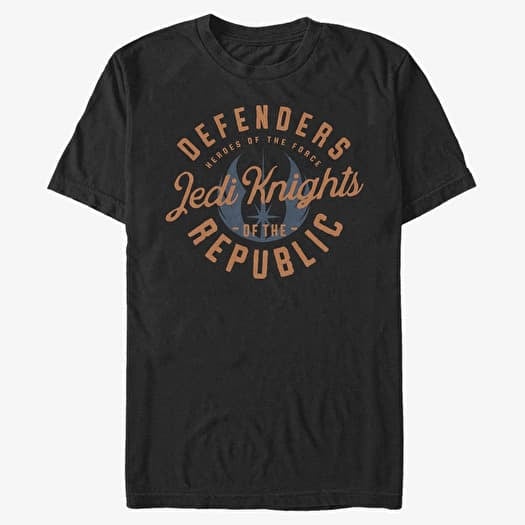 T-shirt Merch Star Wars: Clone Wars - Jedi Knights Emblem Unisex T-Shirt Black