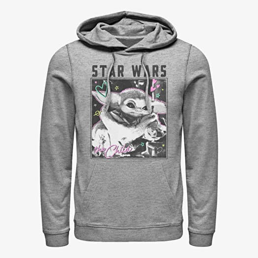 Džemperis Merch Star Wars: The Mandalorian - Doodle Photo Unisex Hoodie Heather Grey