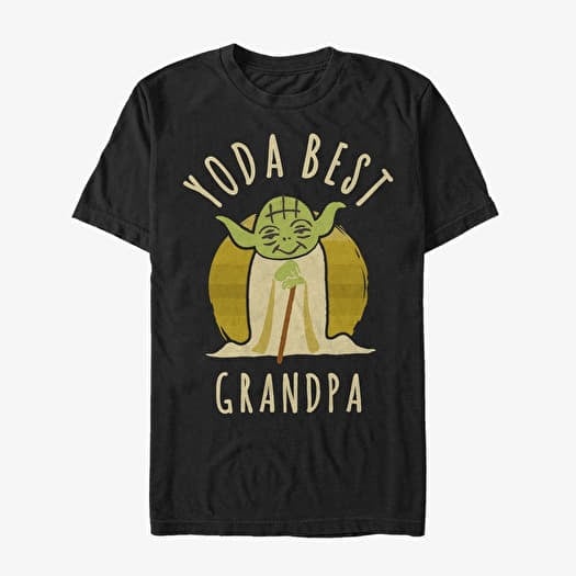 T-shirt Merch Star Wars: Classic - Best Grandpa Yoda Says Unisex T-Shirt Black
