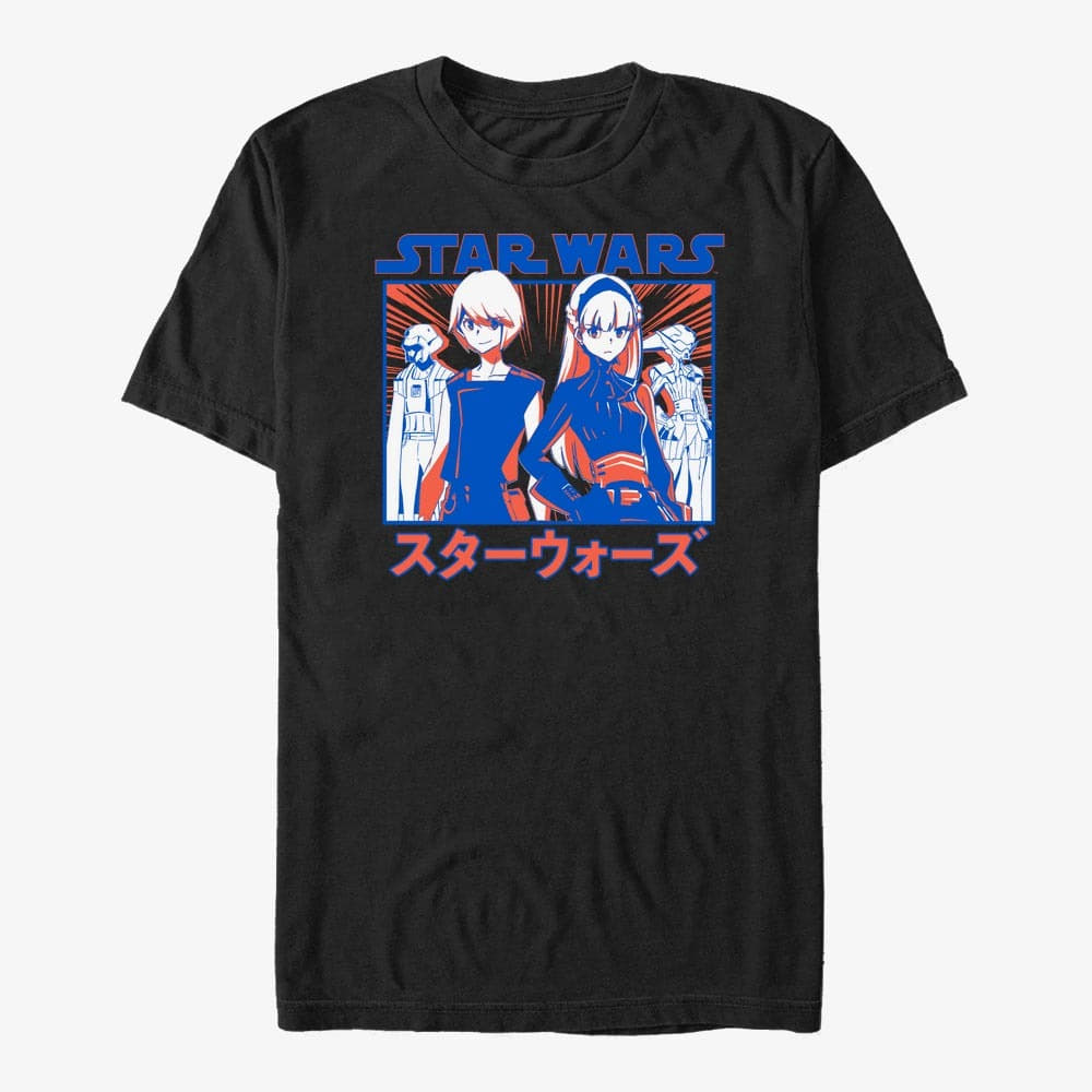 T-shirts Merch Star Wars: Visions - Twins Anime Unisex T-Shirt Black