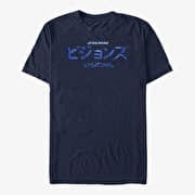 Merch Star Wars: Visions - STV Logo Combined Unisex T-Shirt Navy Blue