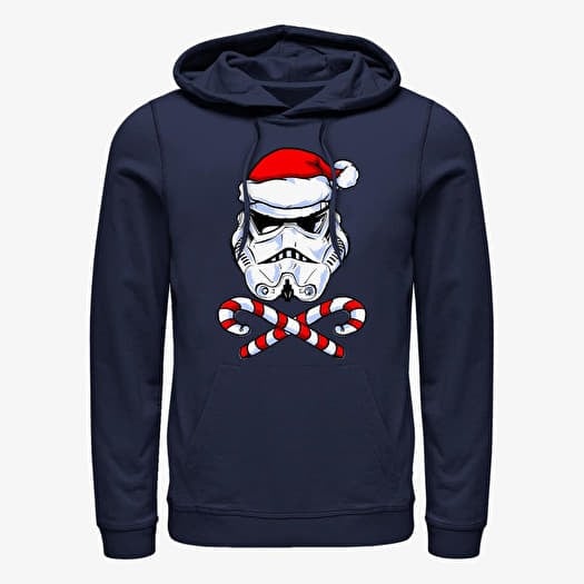 Sweatshirt Merch Star Wars: Classic - Santa Trooper Unisex Hoodie Navy Blue