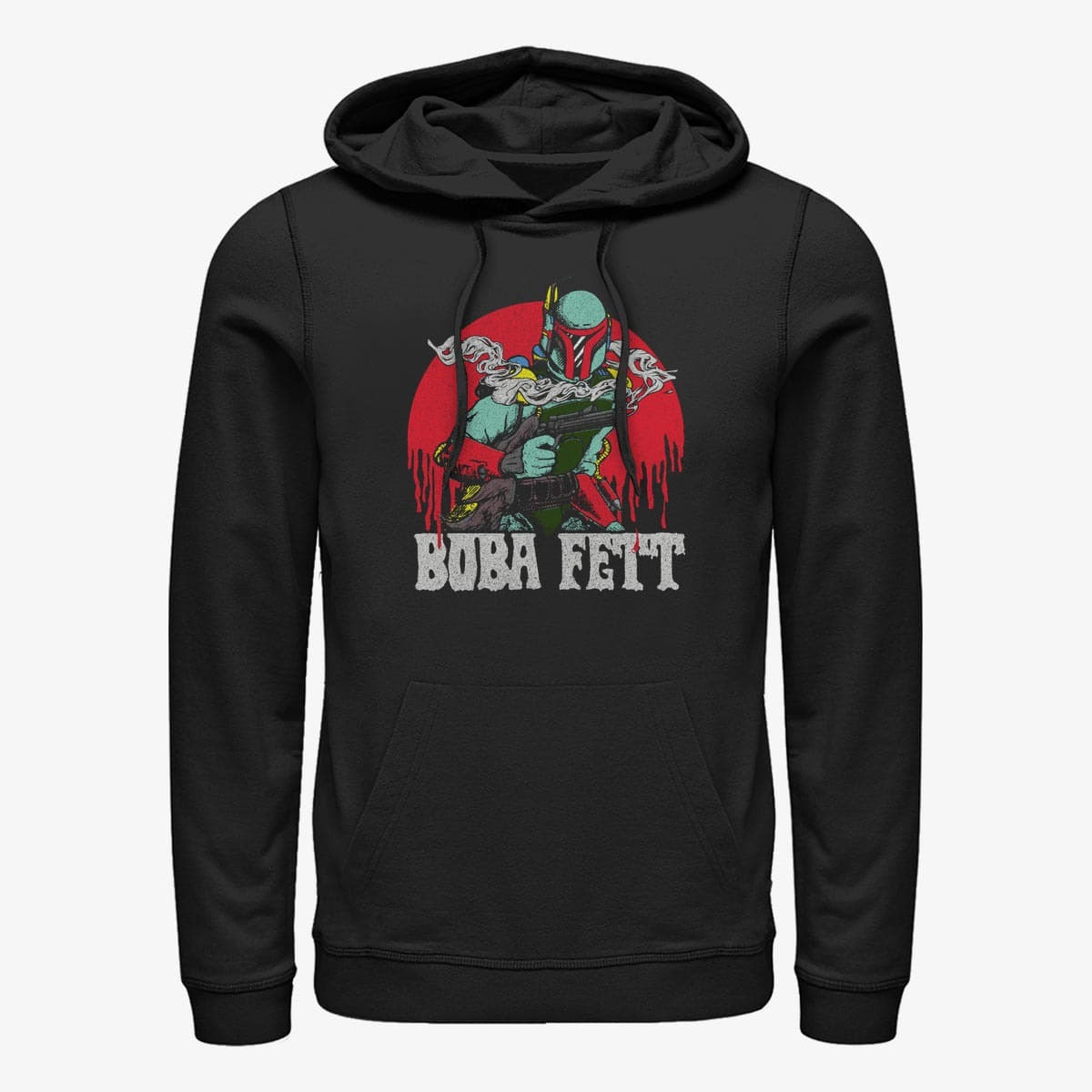 Hættetrøjer og sweatshirts Merch Star Wars: The Empire Strikes Back - Fett First Unisex Hoodie Black
