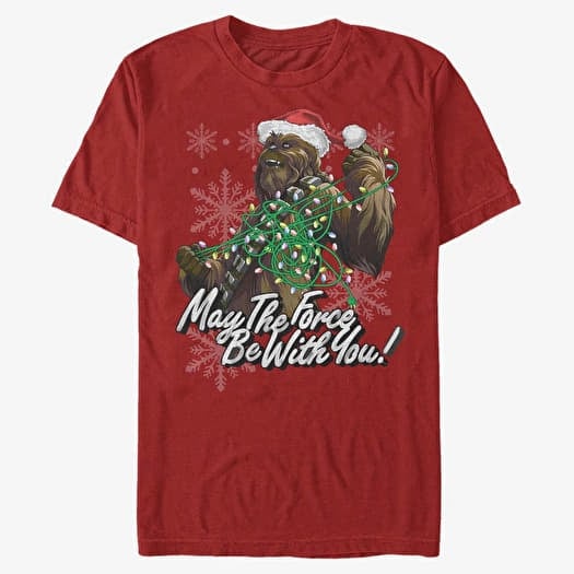 T-shirt Merch Star Wars: Classic - Wookiee Force Unisex T-Shirt Red