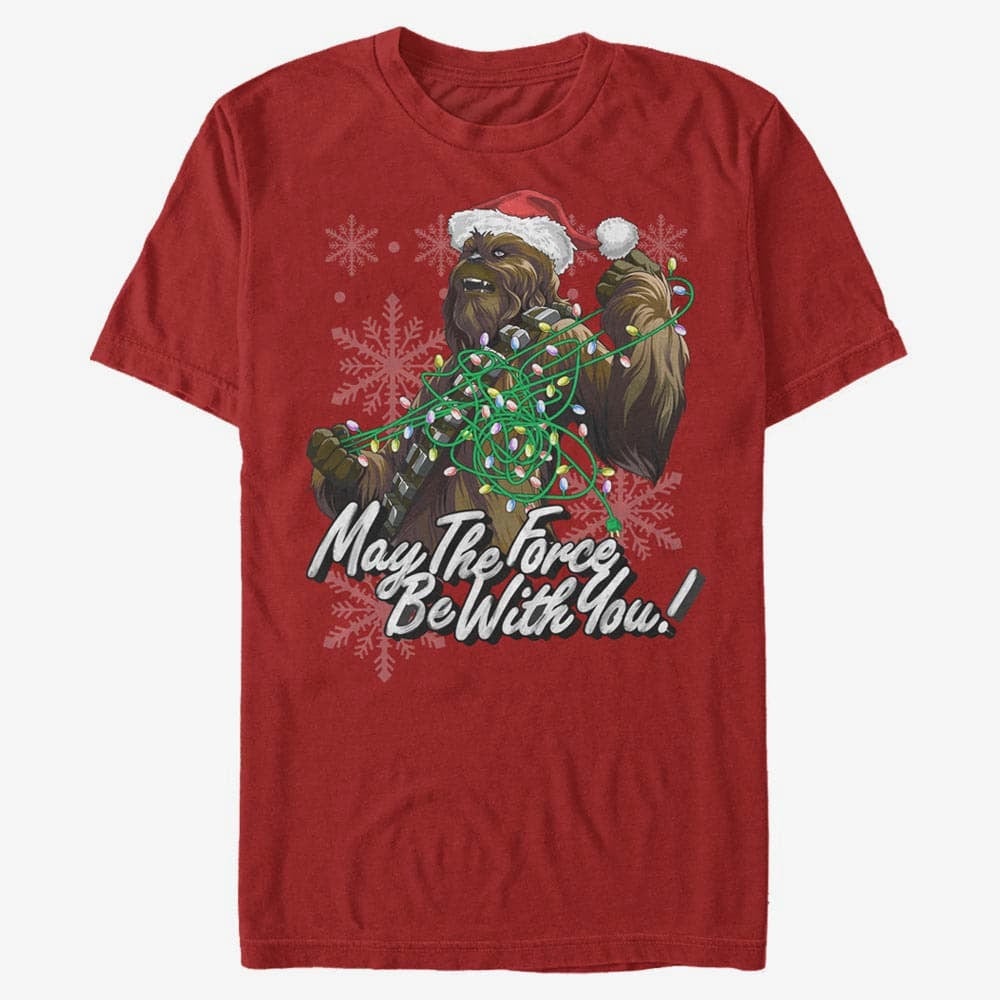 T-shirts Merch Star Wars: Classic - Wookiee Force Unisex T-Shirt Red