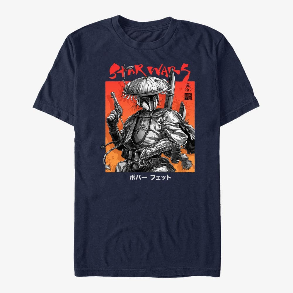 T-shirts Merch Star Wars: Visions - Fett Up Unisex T-Shirt Navy Blue