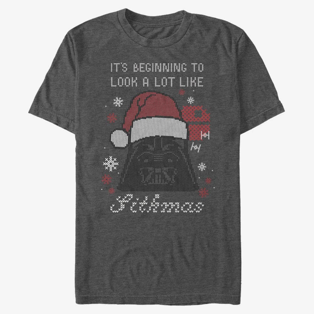 T-shirts Merch Star Wars: Classic - Beginning To Look Like Sithmas Unisex T-Shirt Dark Heather Grey