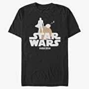 Merch Star Wars: The Mandalorian - Sunset Duo Unisex T-Shirt Black