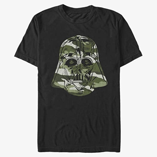 T-shirt Merch Star Wars - Camo Vader Green Unisex T-Shirt Black