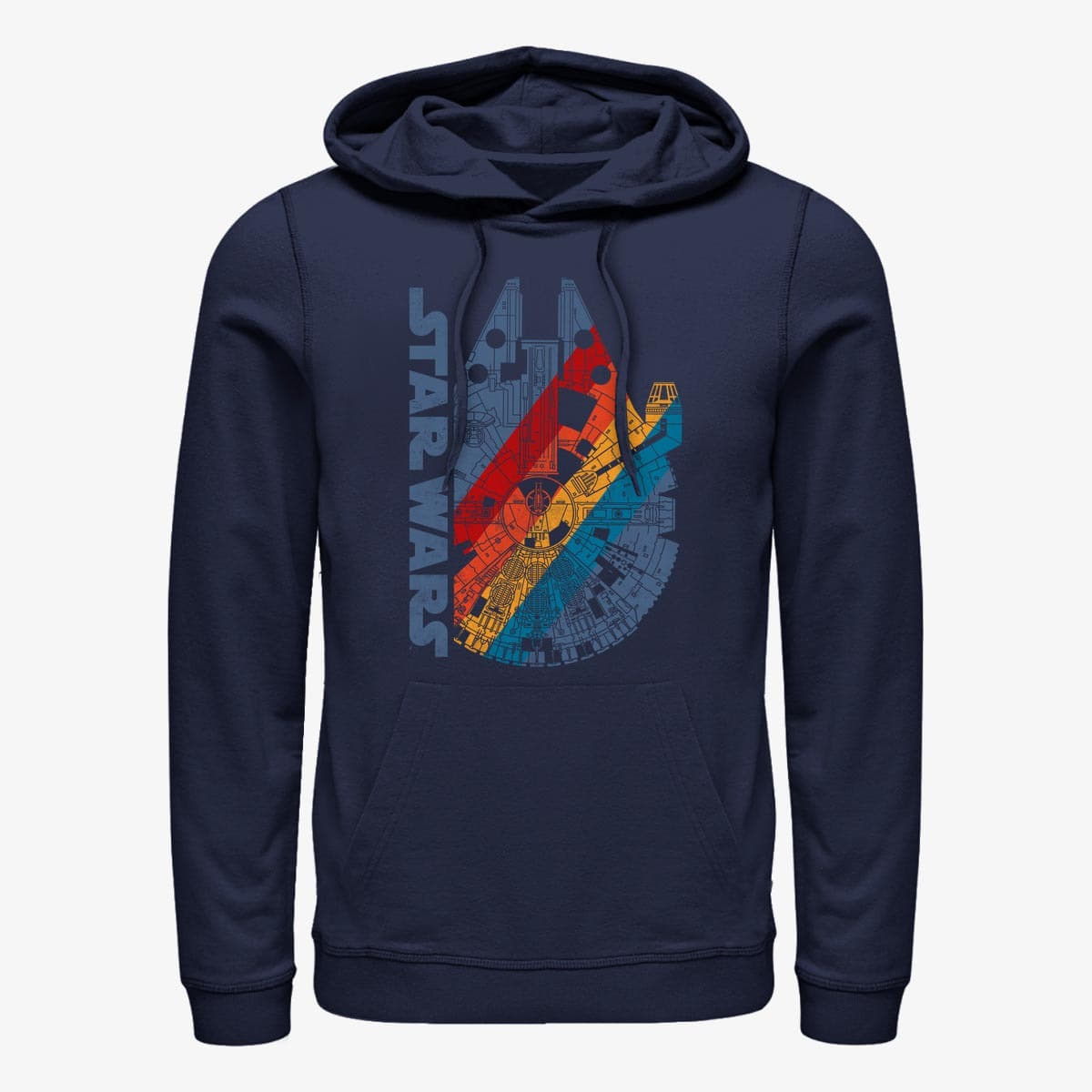 Hoodies and sweatshirts  Merch Star Wars: Classic - Star Wars Run Unisex Hoodie Navy Blue
