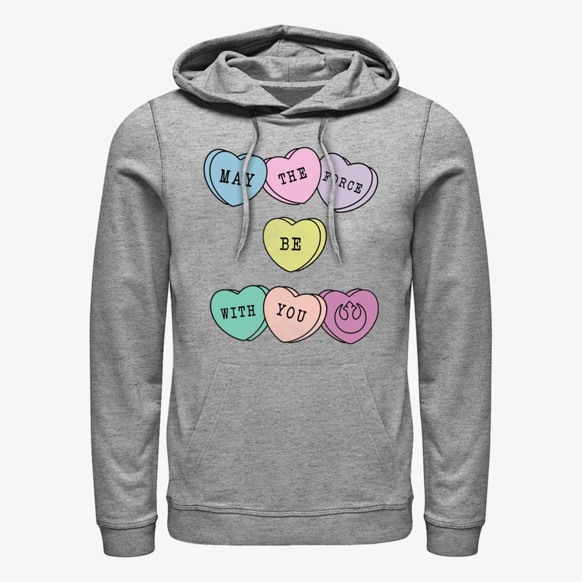 Hættetrøjer og sweatshirts Merch Star Wars: Classic - Force Hearts Unisex Hoodie Heather Grey