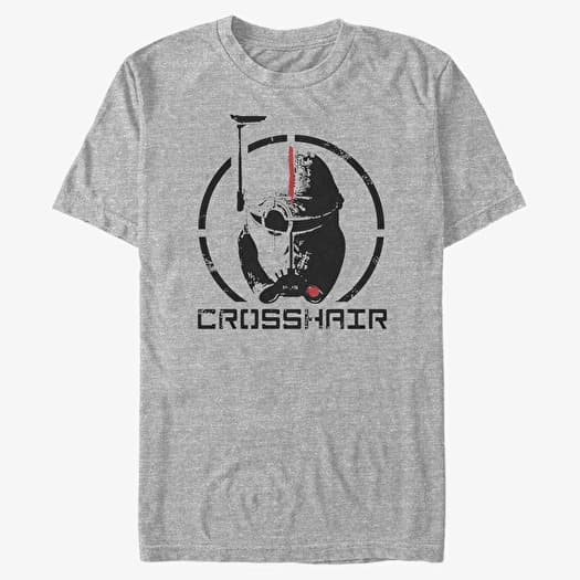 T-shirt Merch Star Wars: The Bad Batch - Crosshair Unisex T-Shirt Heather Grey