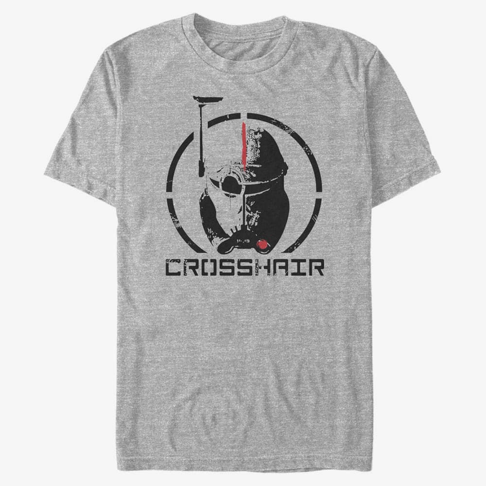 T-shirts Merch Star Wars: The Bad Batch - Crosshair Unisex T-Shirt Heather Grey