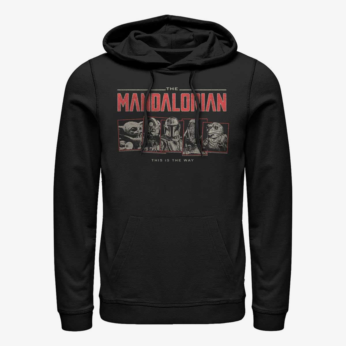 Felpe Merch Star Wars: Mandalorian - Five Square Unisex Hoodie Black