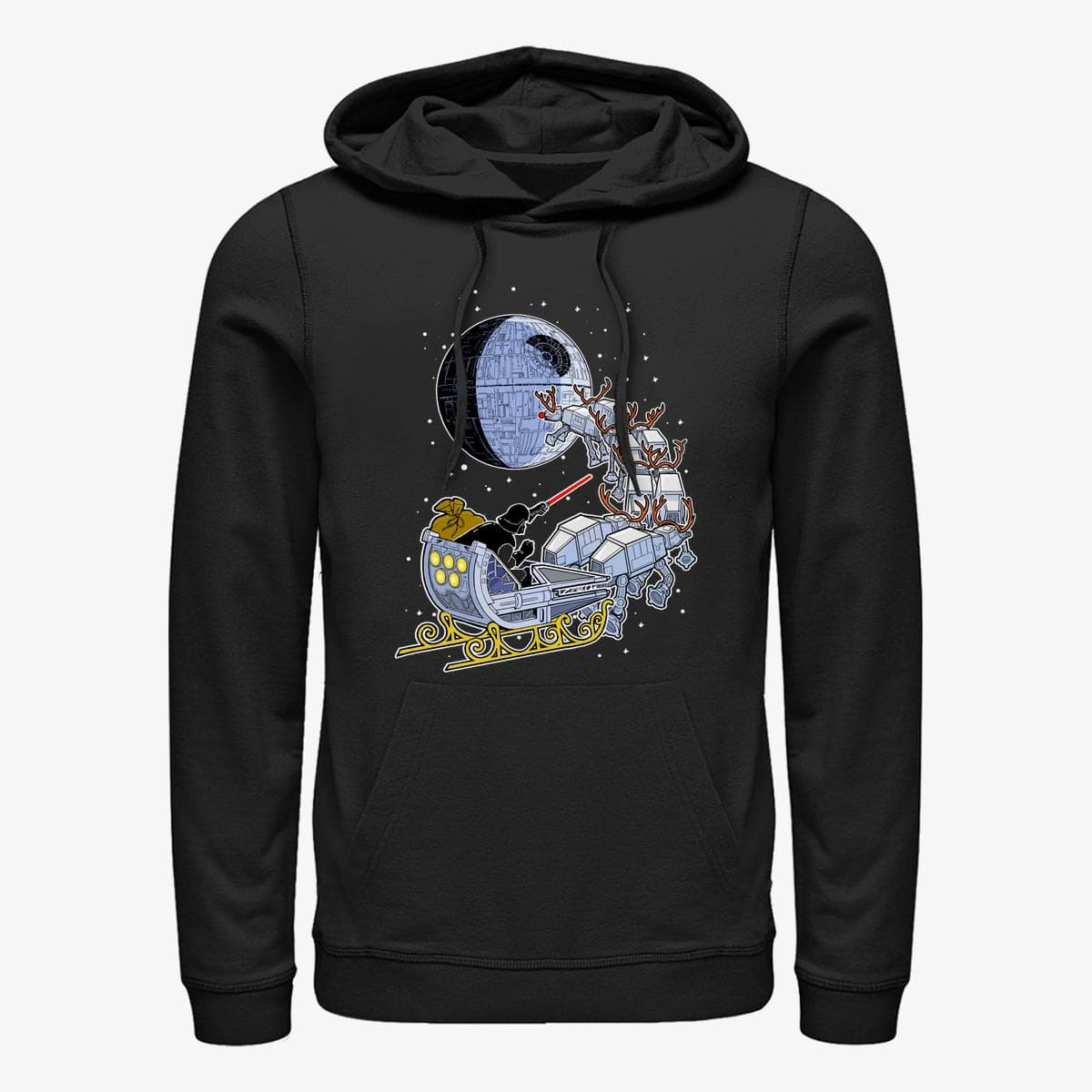 Mikine Merch Star Wars: Classic - Vader Sleigh Unisex Hoodie Black