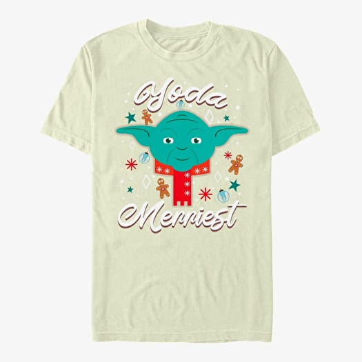 Тениска Merch Star Wars: Classic - Yoda Merriest Unisex T-Shirt Natural