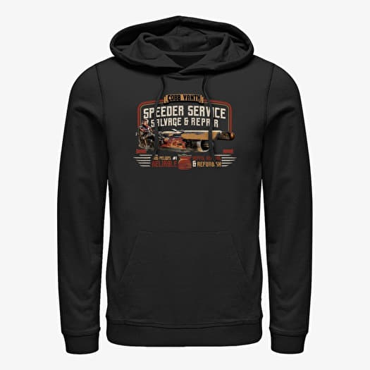 Sweatshirt Merch Star Wars: The Mandalorian - Vanth Speeder Service Unisex Hoodie Black