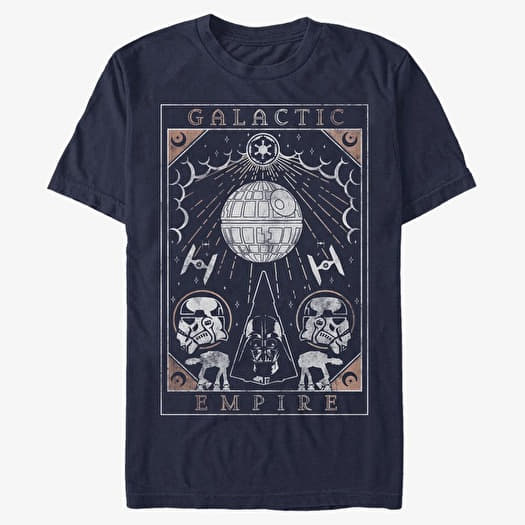 T-shirt Merch Star Wars: Classic - GALACTIC EMPIRE TAROT Unisex T-Shirt Navy Blue