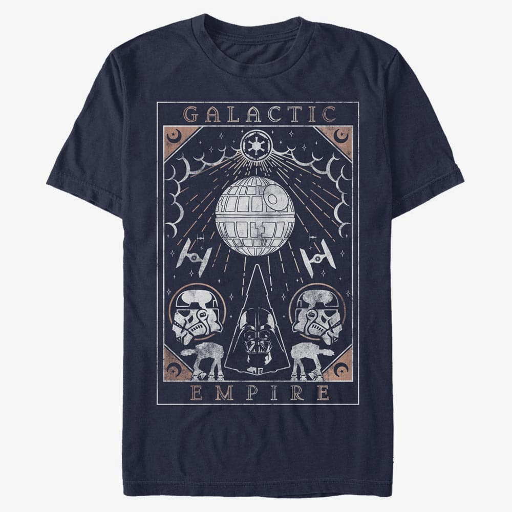 T-shirts Merch Star Wars: Classic - GALACTIC EMPIRE TAROT Unisex T-Shirt Navy Blue