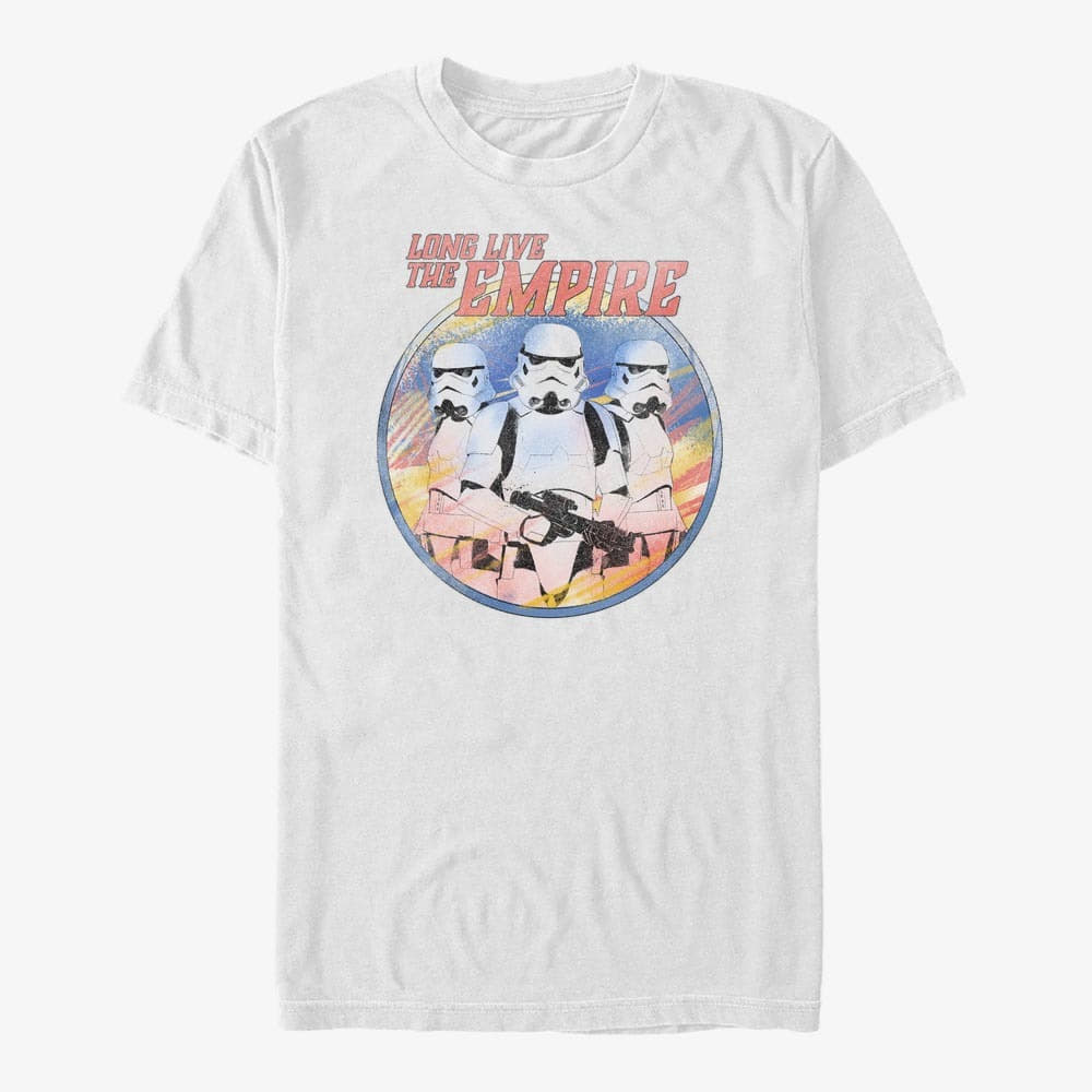 T-Shirts Merch Star Wars: The Mandalorian - Long Live the Empire Unisex T-Shirt White