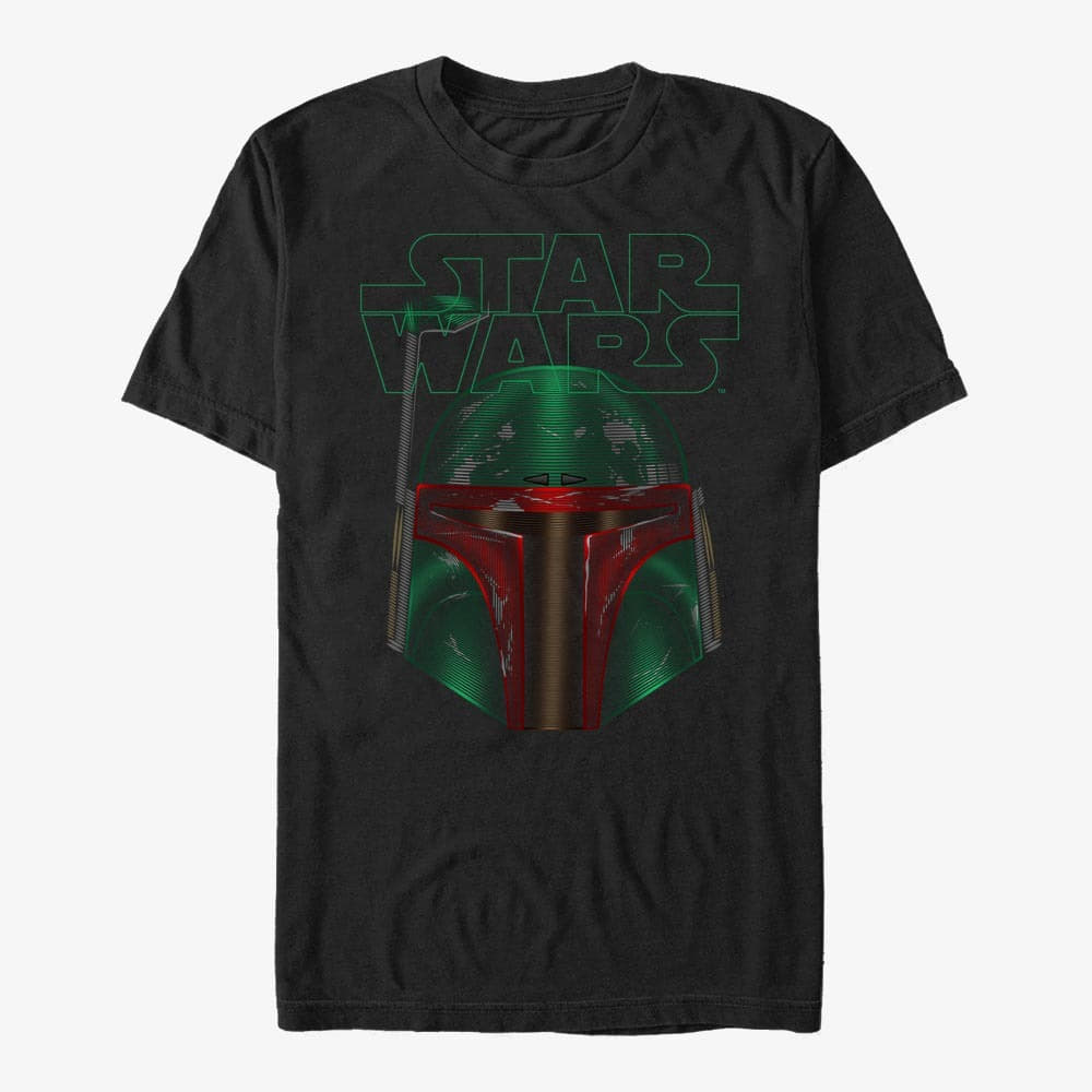 Μπλουζάκια Merch Star Wars: Classic - Pin Line Boba Fett Unisex T-Shirt Black